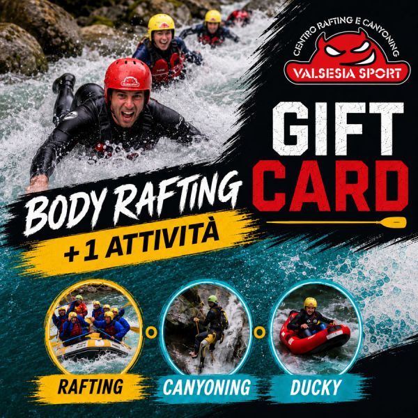 Gift Card<br />BODY RAFTING + 1 attività