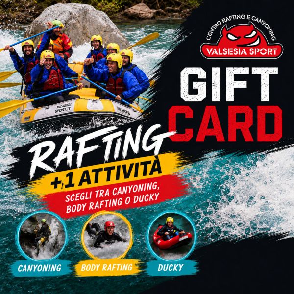 Gift Card<br />RAFTING Adventure + 1 attività