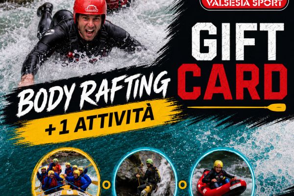 Gift Card<br>BODY RAFTING + 1 activity