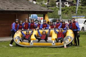 Rafting in Valsesia, addio al celibato.